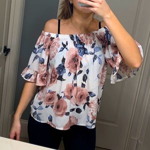 Super cute off the shoulder top